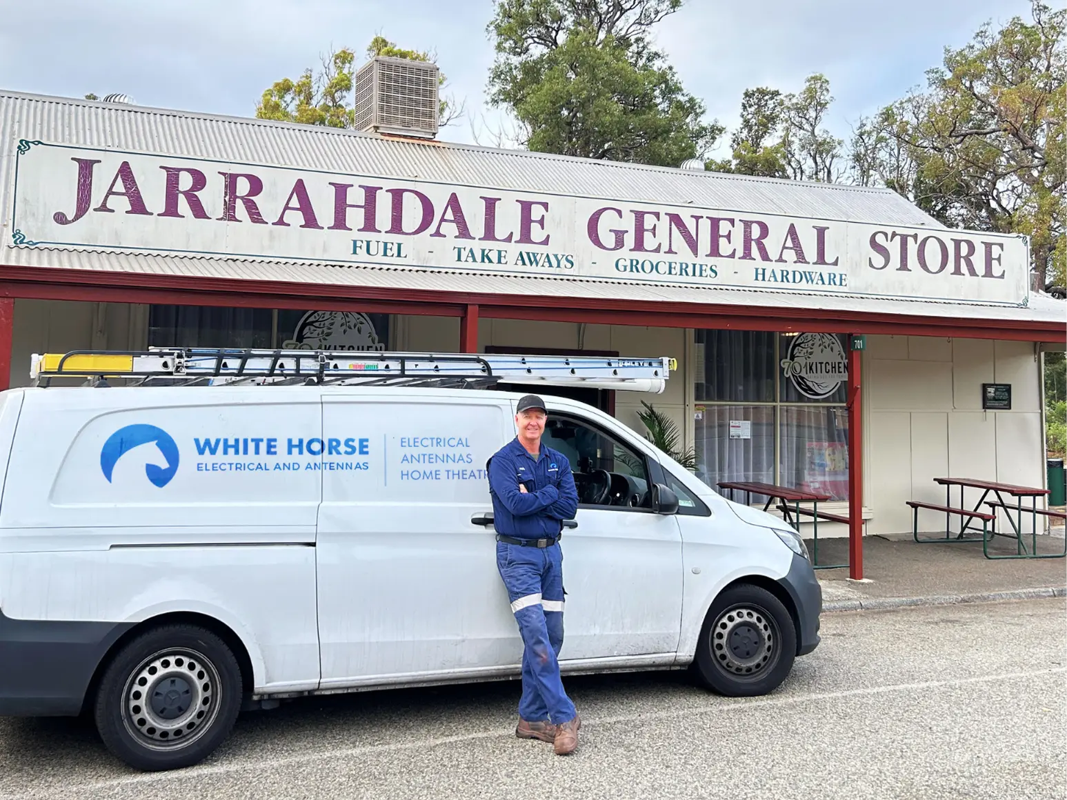 White Horse Antenna & Electrical Van